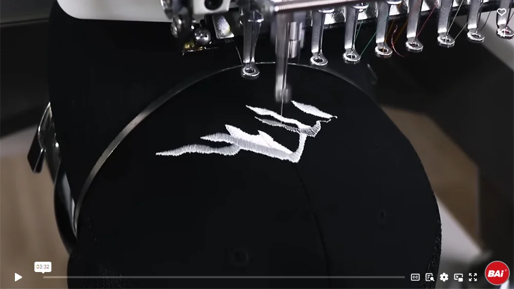 BAi embroidery machine | Excellent hat embroidery performance
